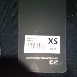 Black XS 90 Degree by Reflex- side pockets- ankle length